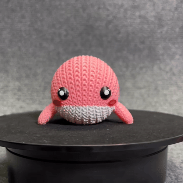 Cute Whale Knitted - Crochet- STL & 3mf Multicolor