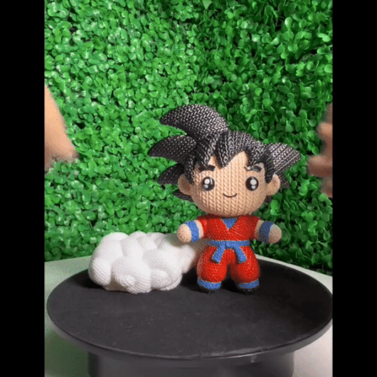 Dragon Ball Goku Knitted - Crochet - STL & 3mf Multicolor