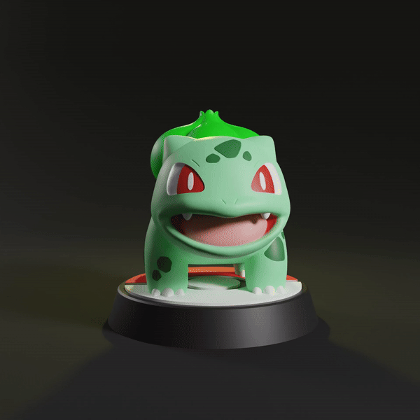 Pokemon Bulbasaur - STL & 3mf Multicolor