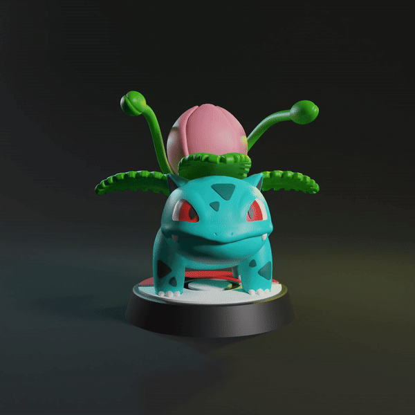 Pokemon Ivysaur - STL & 3mf Multicolor