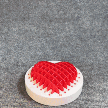 Heart Morf worm fidget toy - Puzzle - Easy to Print