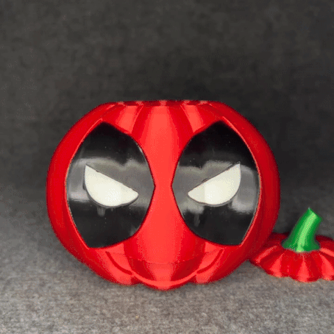 Halloween Pumpkin Deadpool - Seperated Parts & Multicolor