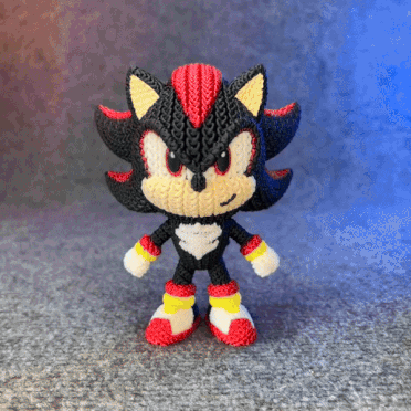 Shadow the Hedgehog Knitted - Crochet - Sonic