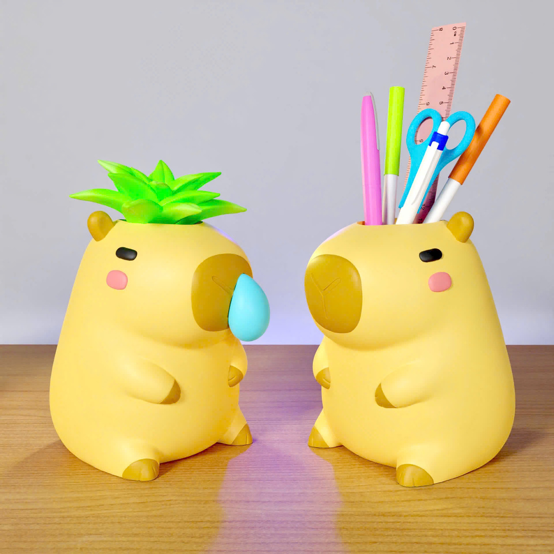 Cute Capybara - Pen Holder & Planter