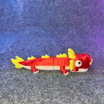 Cute Dragon Flexi - Articulated - STL & 3mf Multicolor