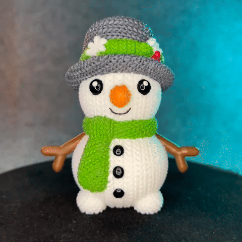 Snowman Crochet - Knitted - STL & 3mf Multicolor