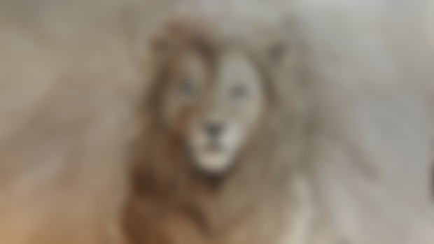 watercolor lion