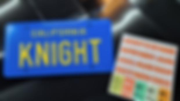 NEW PRODUCT! Screen Accurate KNIGHT License Plate w/Tags (Season 2/3 Variation)