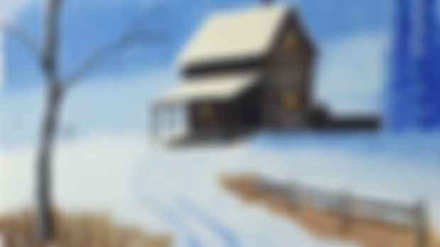 Winter Cabin - Final Painting