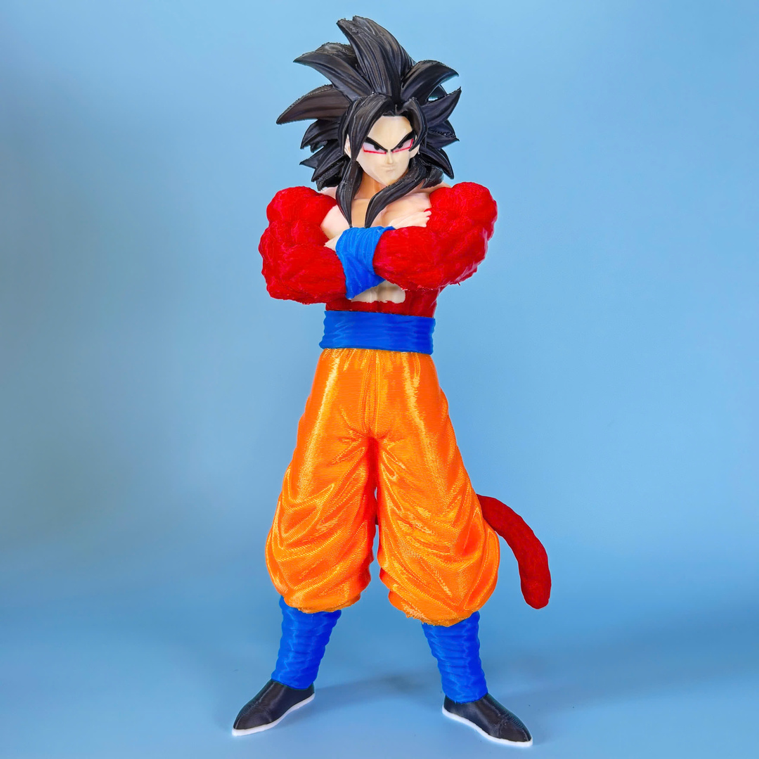 Dragon Ball Goku Super Saiyan 4 - SSJ4 - Multicolor 3D Printing