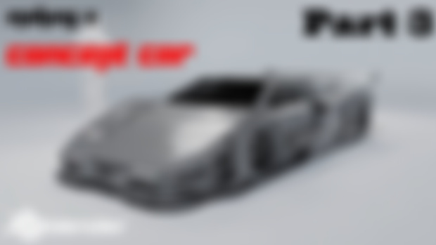 Making a Retro Concept Car from scratch, Part 3 (3 hrs)