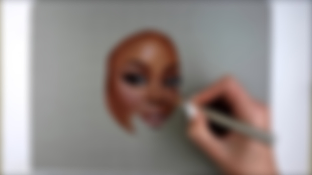 Narrated Colored Pencil Tutorial - a Portrait of a Black Girl