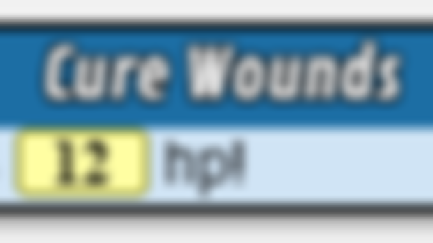 Cure Wounds (D&D 2014) Script Card