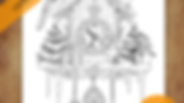 "Cuckoo Clock" coloring page is here!