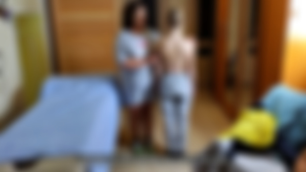 pubic and pelvic bones massage for Verochka. pelvic asymmetry treatment
