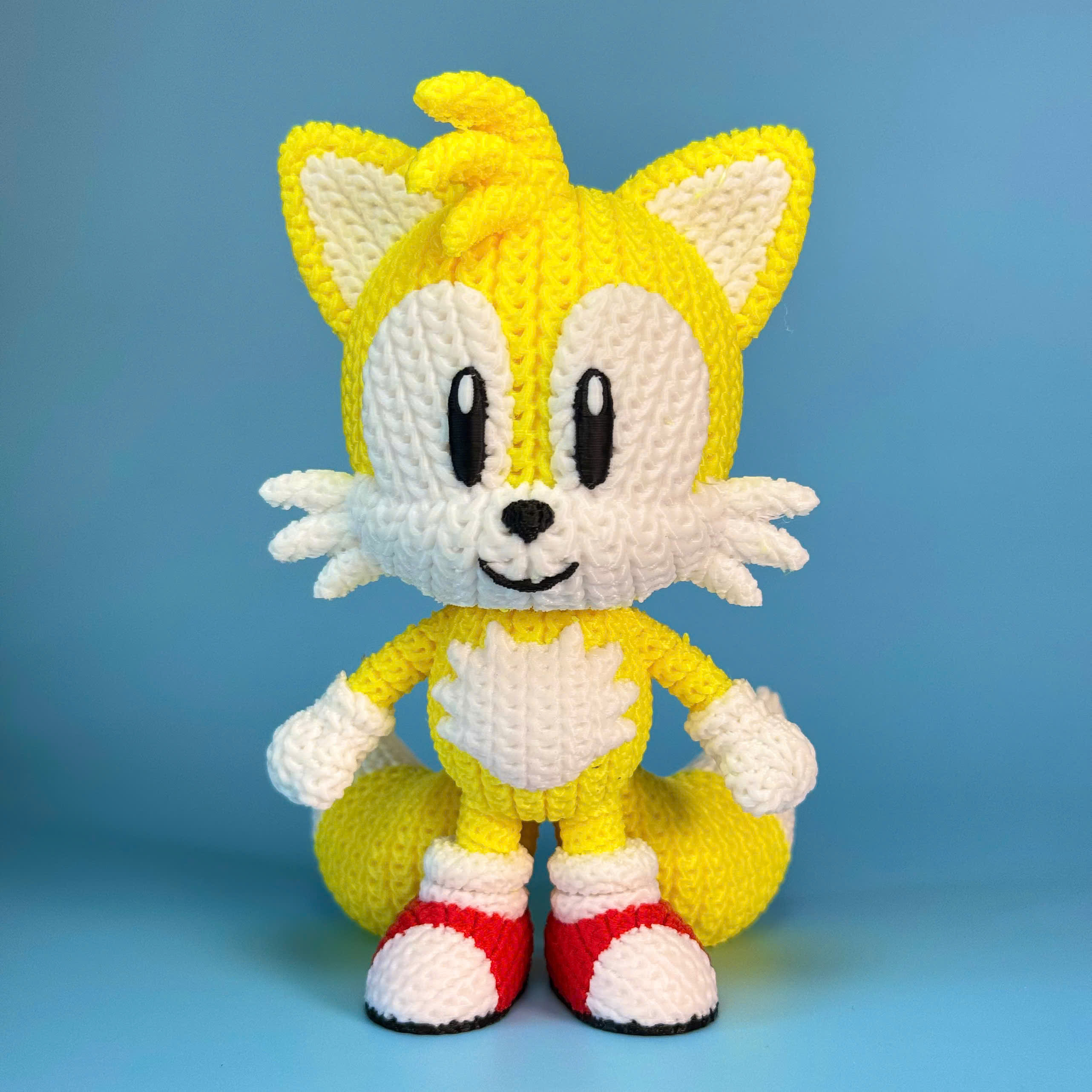 Sonic Tails Crochet - Knitted - Multicolor 3D Printing