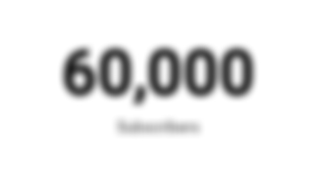 60,000 subs on Youtube!