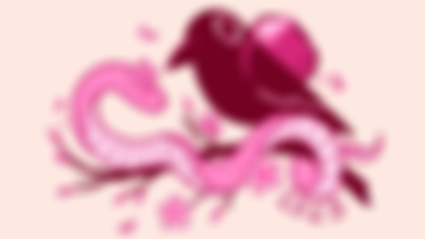 February’s Walden Sticker Design: 2025 Year of the Sakura Snake 🌸