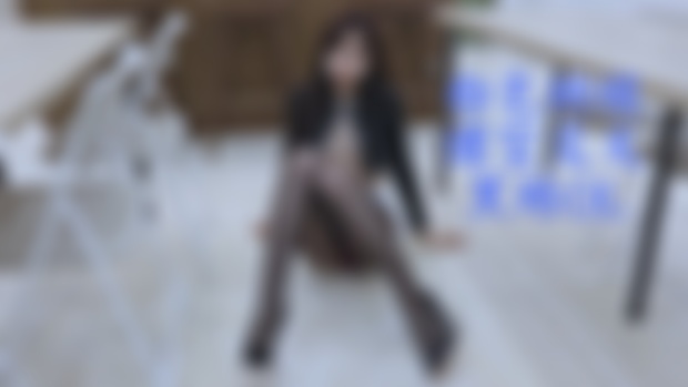 (4K)(艾比)白色明線鏤空交叉黑絲OL