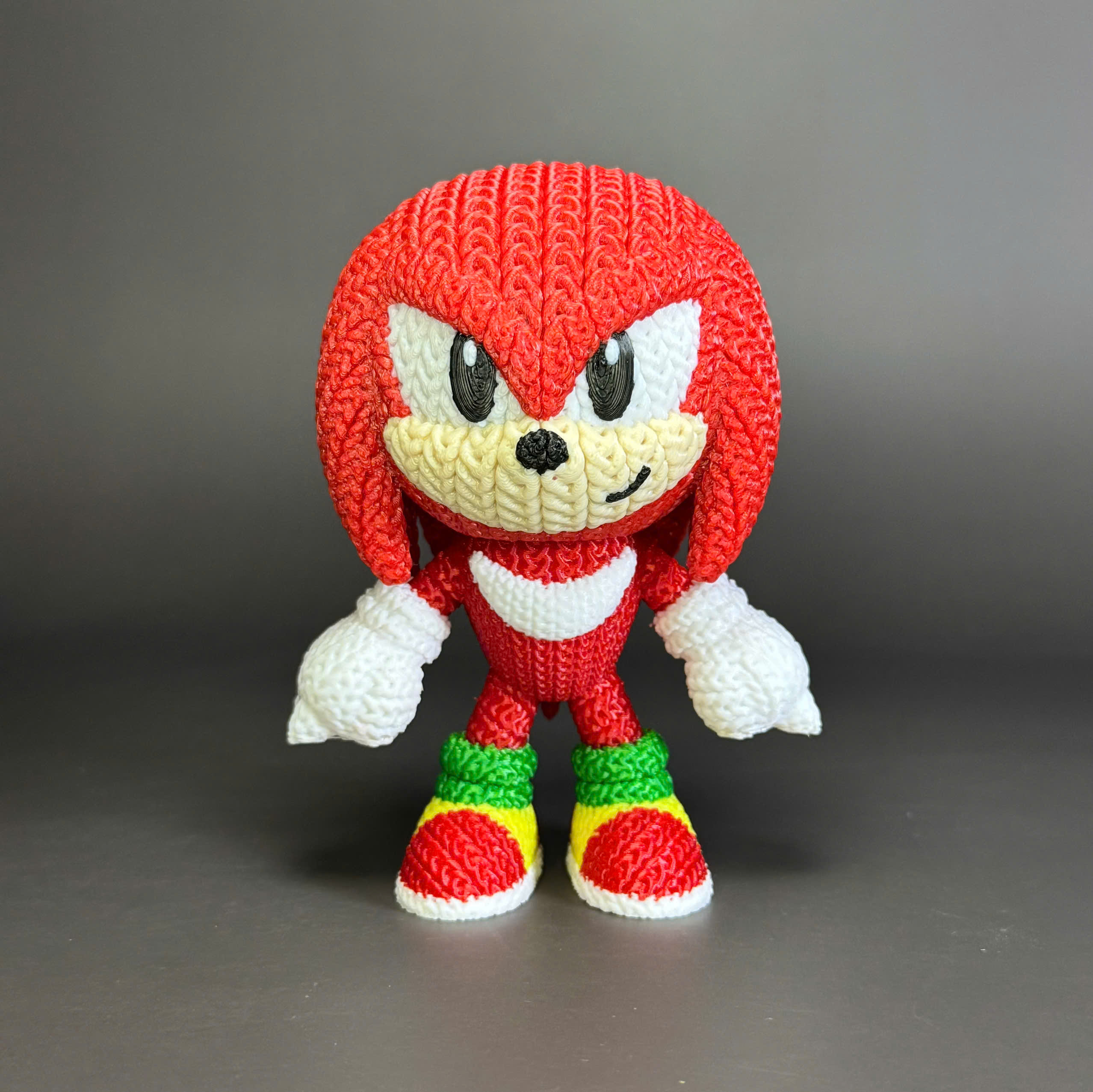 Sonic Knuckles Crochet - Knitted - Multicolor 3D Printing