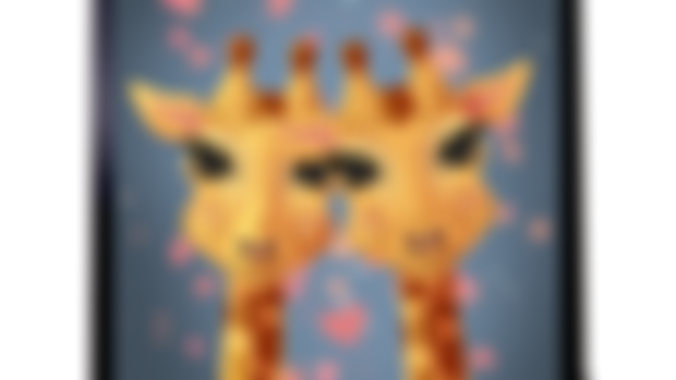Layered Procreate file for Giraffes illustration 