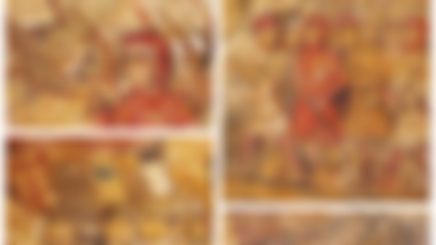 Conquest of Mallorca frescoes, Barcelona, Salón del Tinell, about 1300