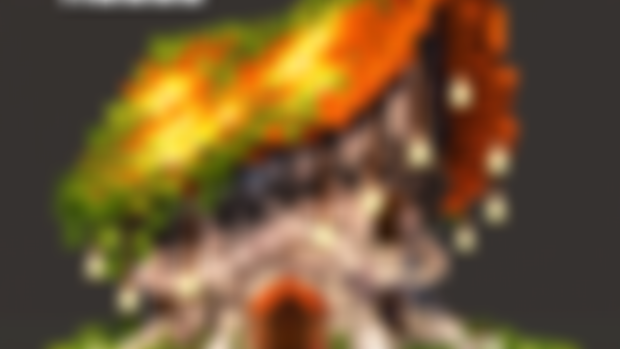 Ochre mushroom house