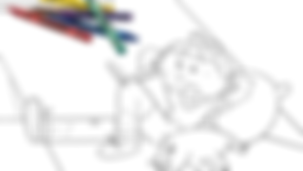 "All Nighter" coloring book page 