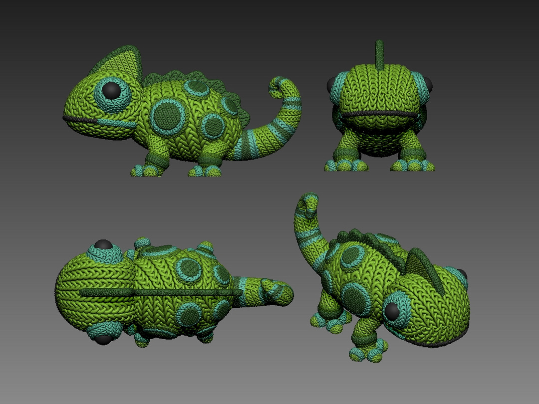 Chameleon Crochet - Knitted - Multicolors