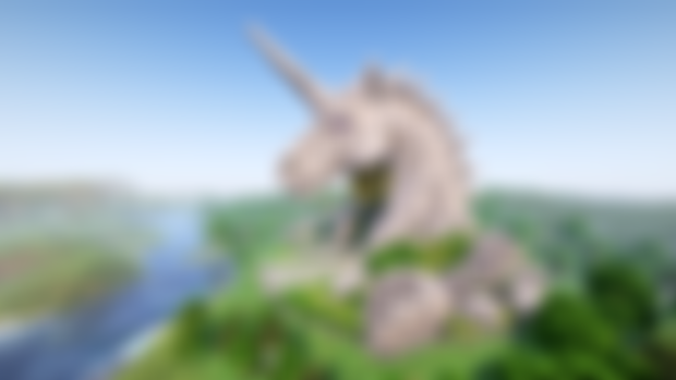 Minecraft Unicorn Head Nether Portal Statue, God Level