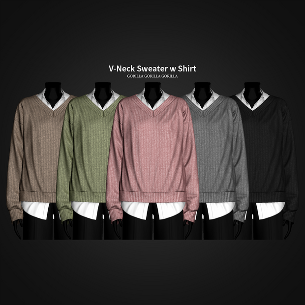andwangアンドワングKirakira v neckhoodie値下げ不可 V-Neck Sweater w Shirt AF | Patreon
