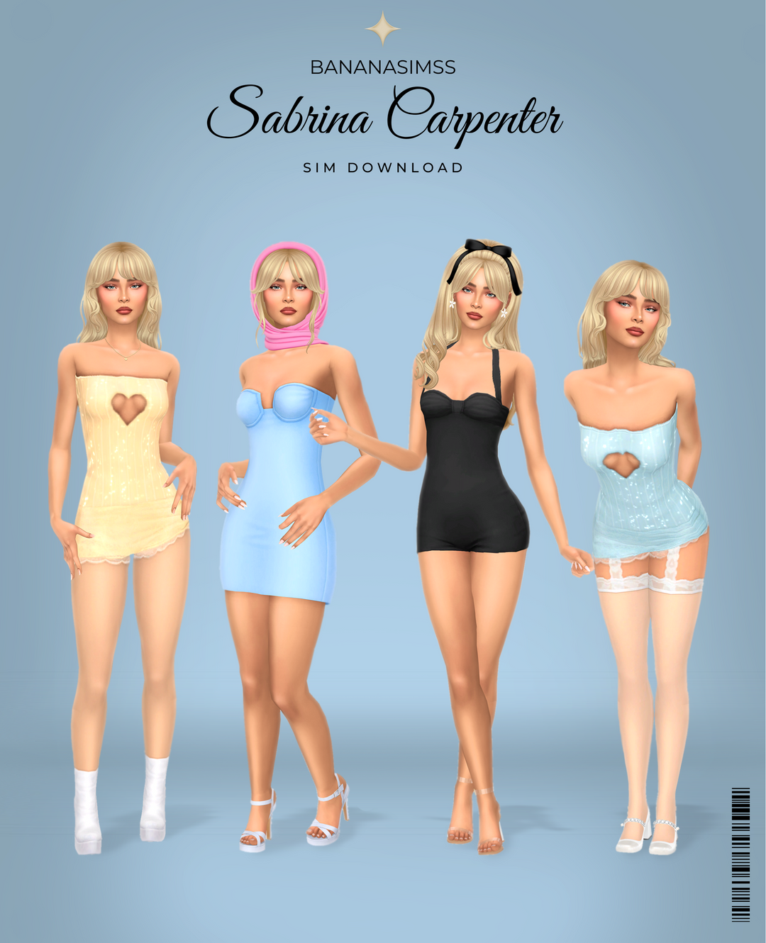 SABRINA Groovy 144cm SIMS Sサイズ 2点セット 女性用 Sabrina Carpenter - Sim Download | Patreon