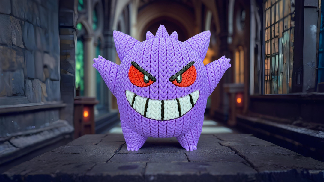 Gengar  - Knitted - Crochet - Multipart