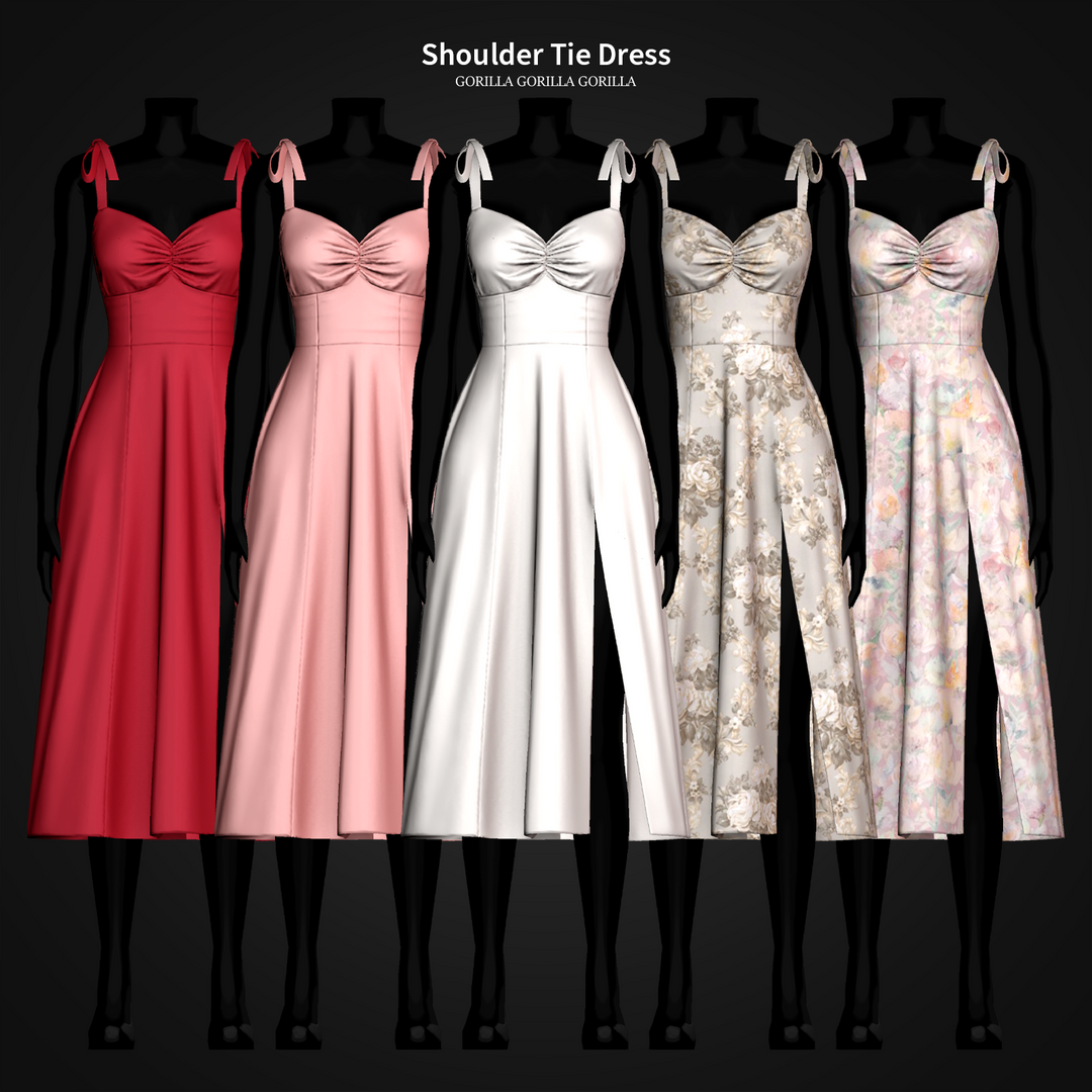 Shoulder Tie Dress | Patreon