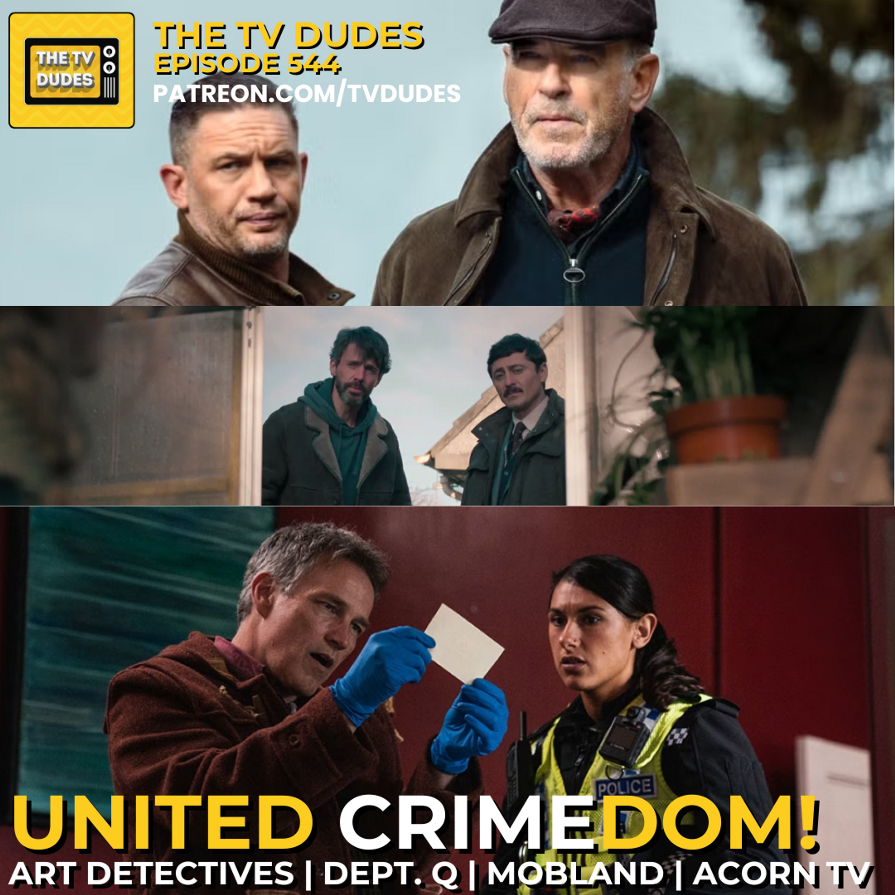 United Crimedom! Dept Q, MobLand, Art Detectives, AcornTV episode artwork