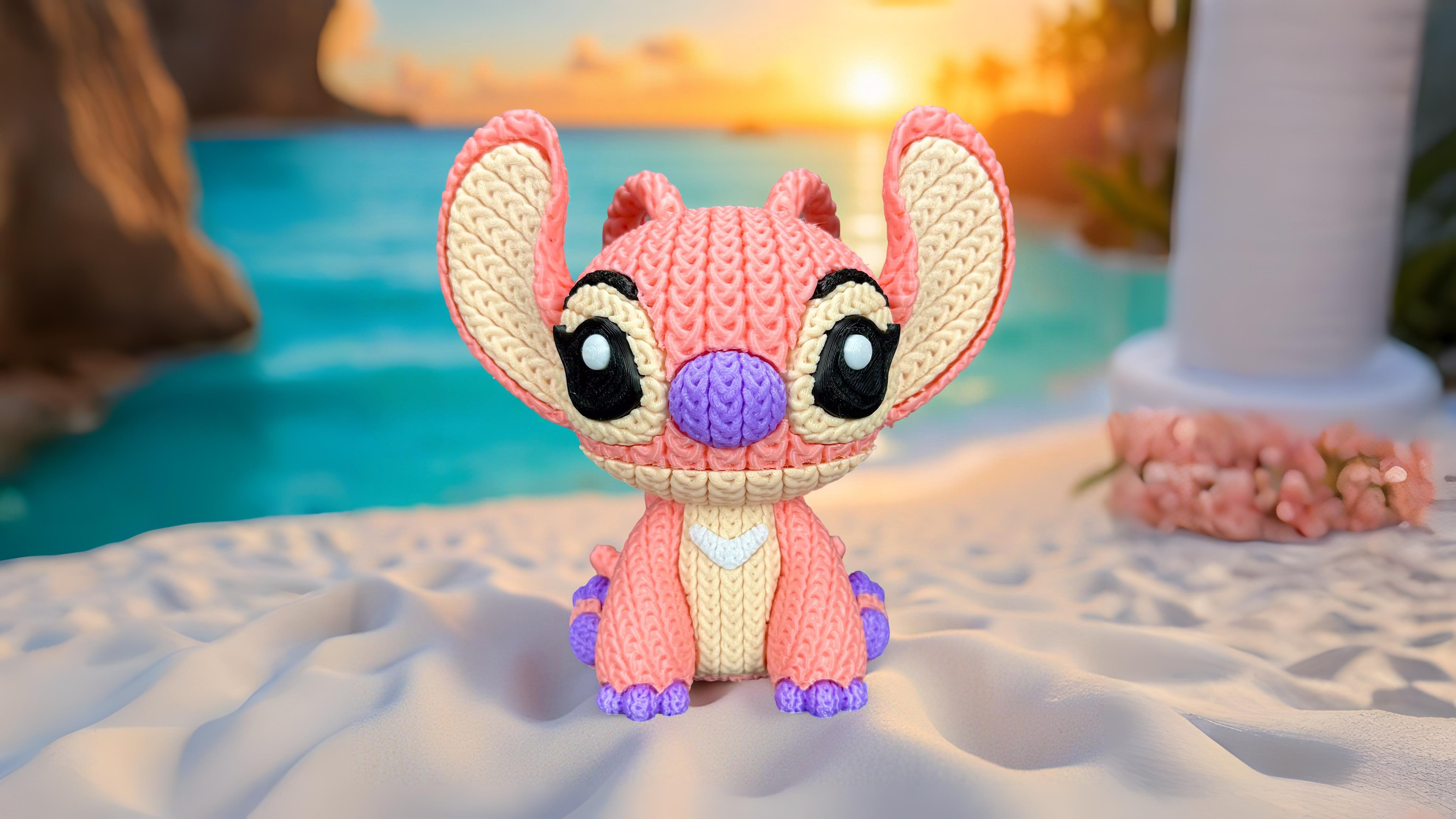 Angel Knitted - Crochet - Sitting Version - Multipart