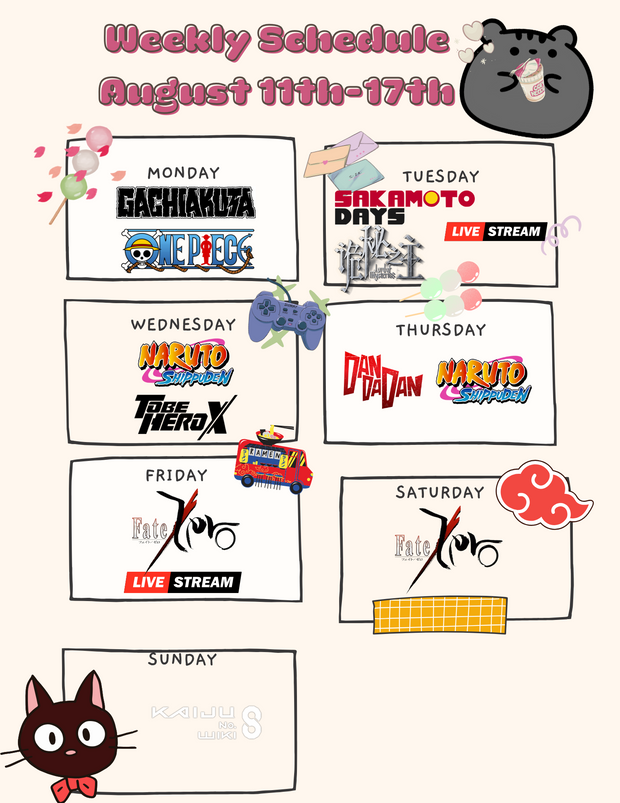 new anime this week 🎉🎊💛