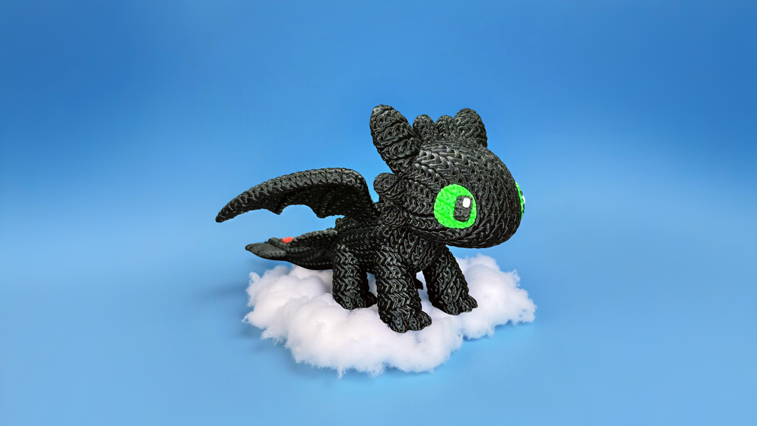 Toothless - Knitted - Crochet - Multipart