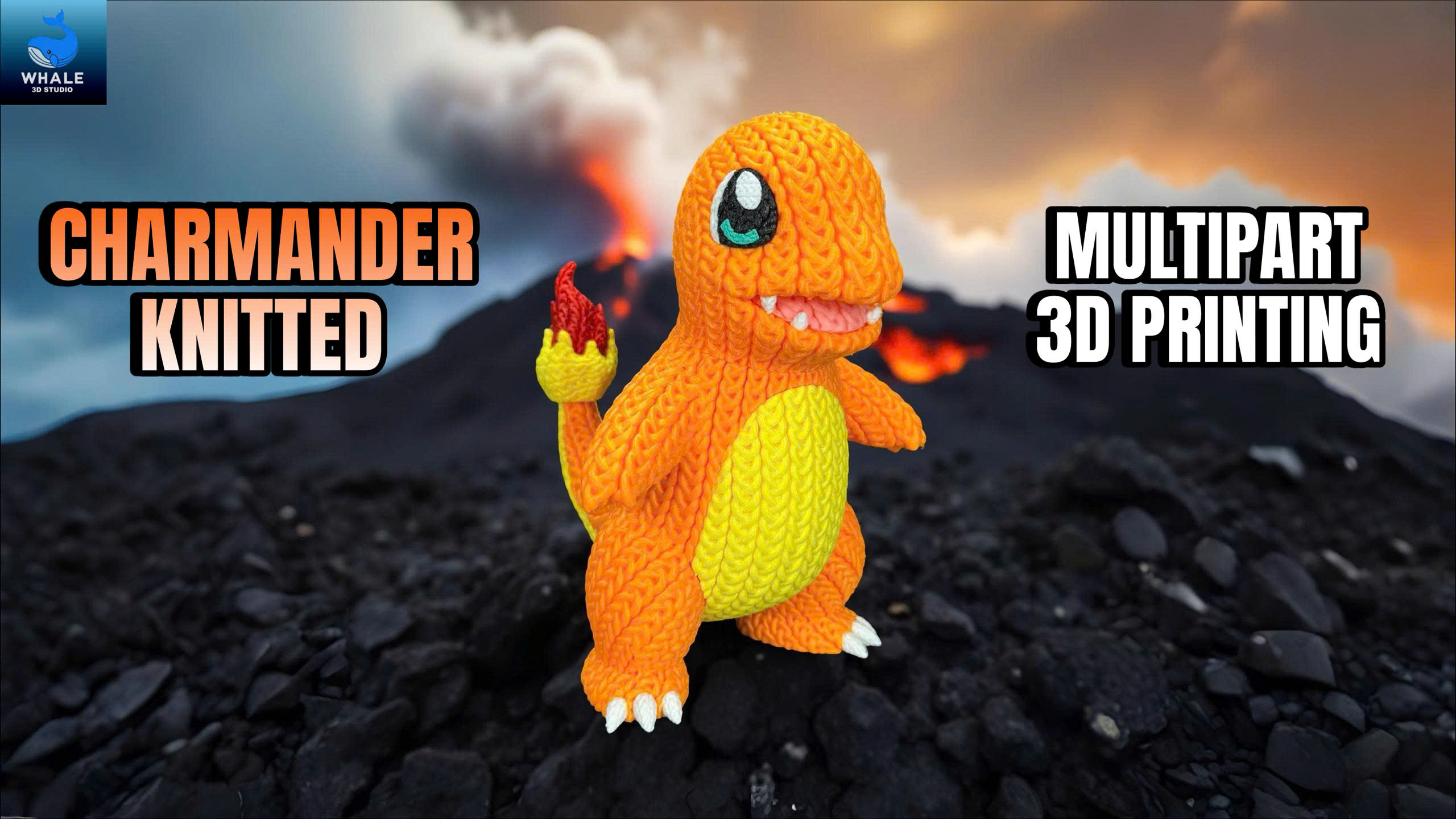 Charmander - Knitted - Crochet - Multipart