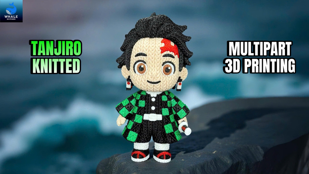 Tanjiro - Demon Slayer - Knitted - Crochet - Multipart