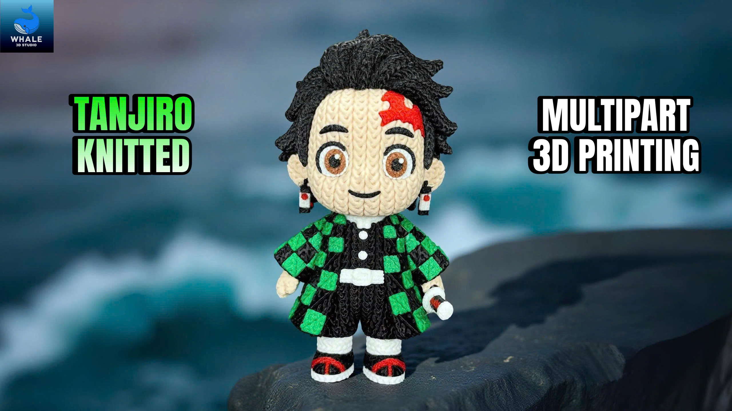 Tanjiro - Demon Slayer - Knitted - Crochet - Multipart