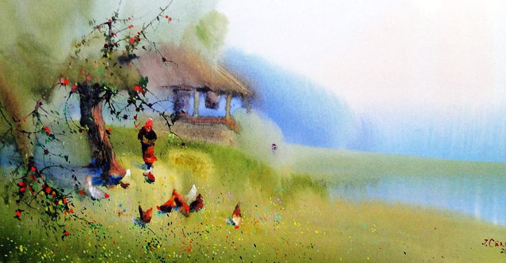 Ион Карчелан (Ion Carchelan), род. 1966 в Молдове | Акварель