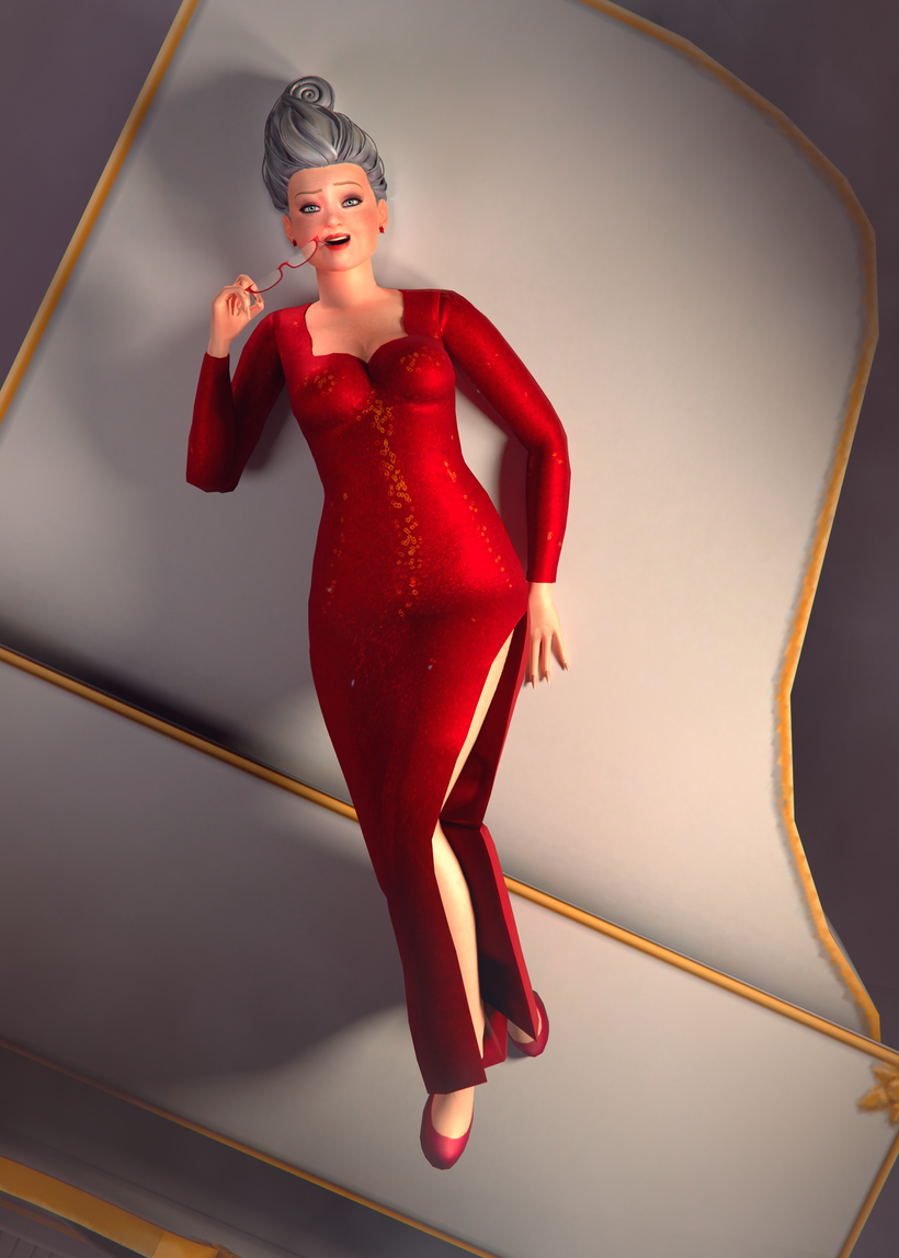 Clothes: Fairy Godmother's Red Dress | Patreon