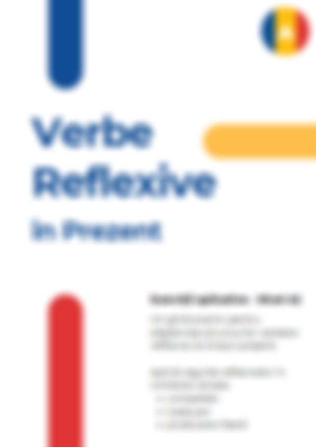 Reflexive Verbs Exercises