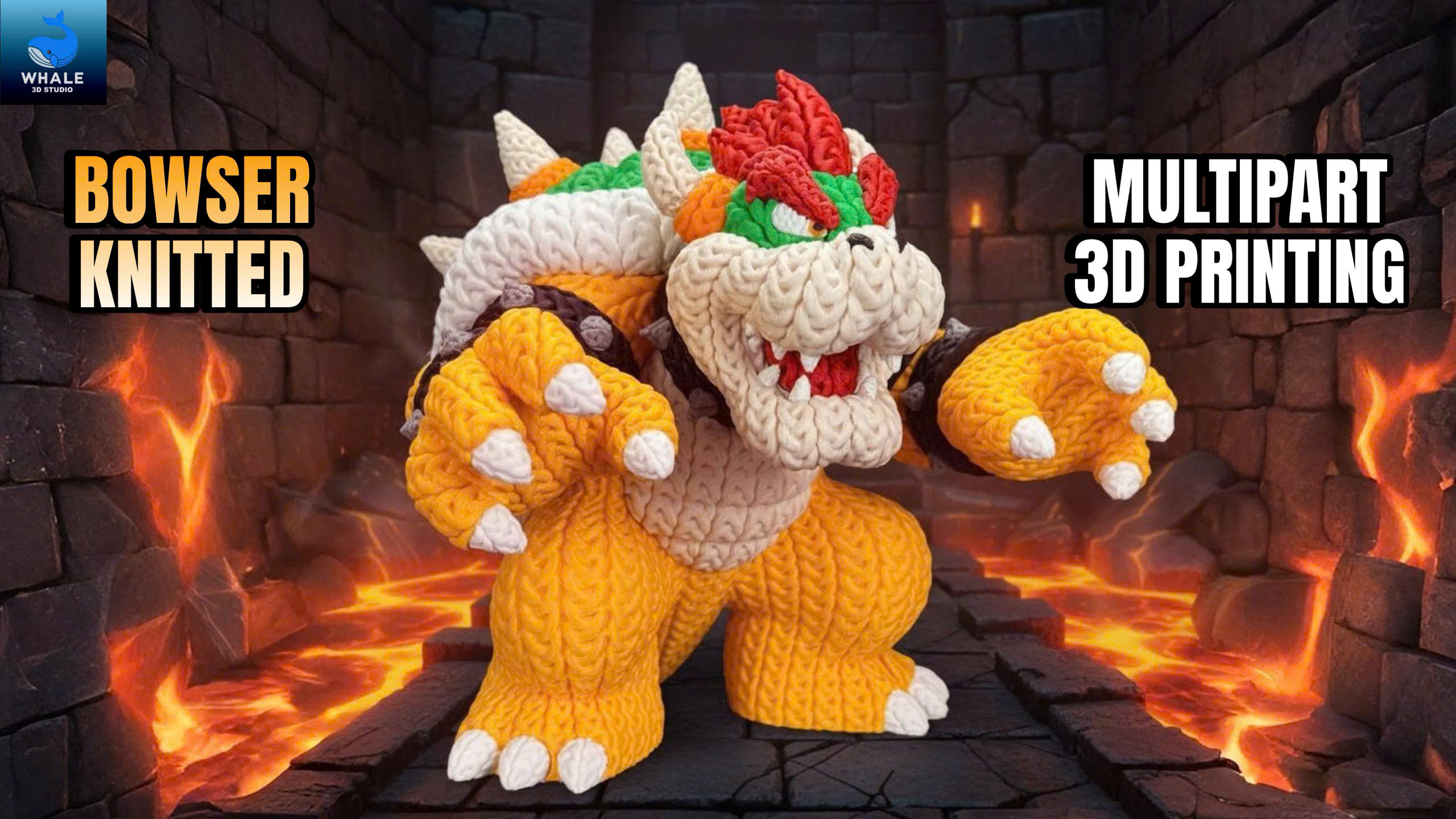 Bowser - Knitted - Crochet - Multipart
