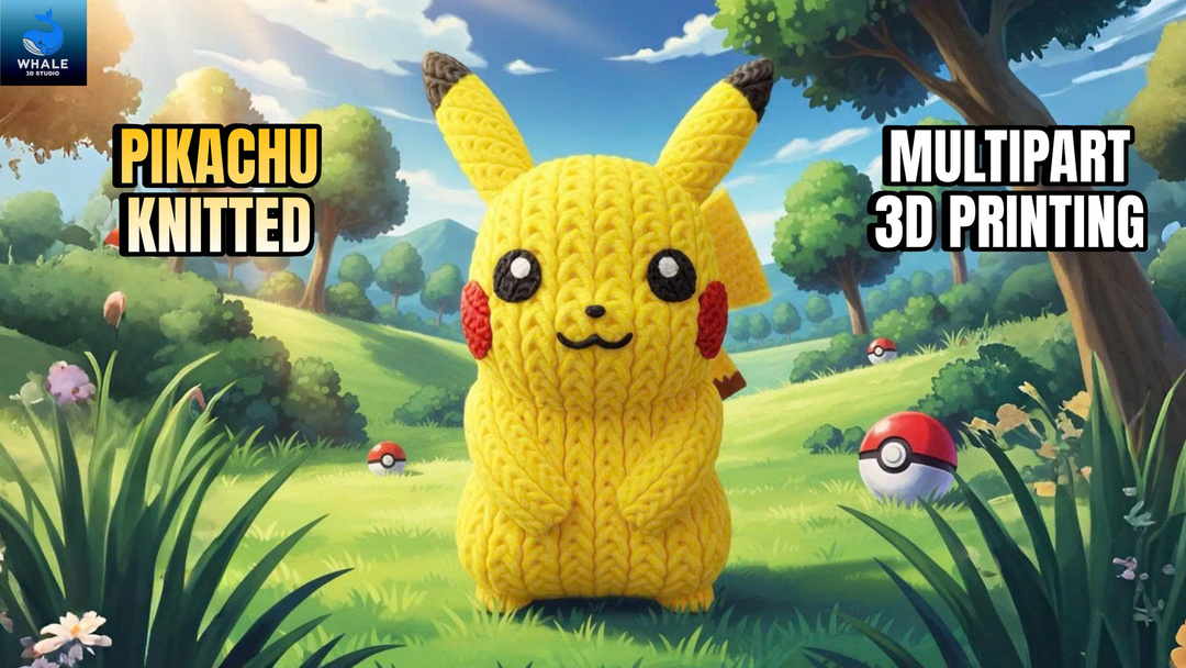 Pikachu - Knitted - Crochet - Multipart