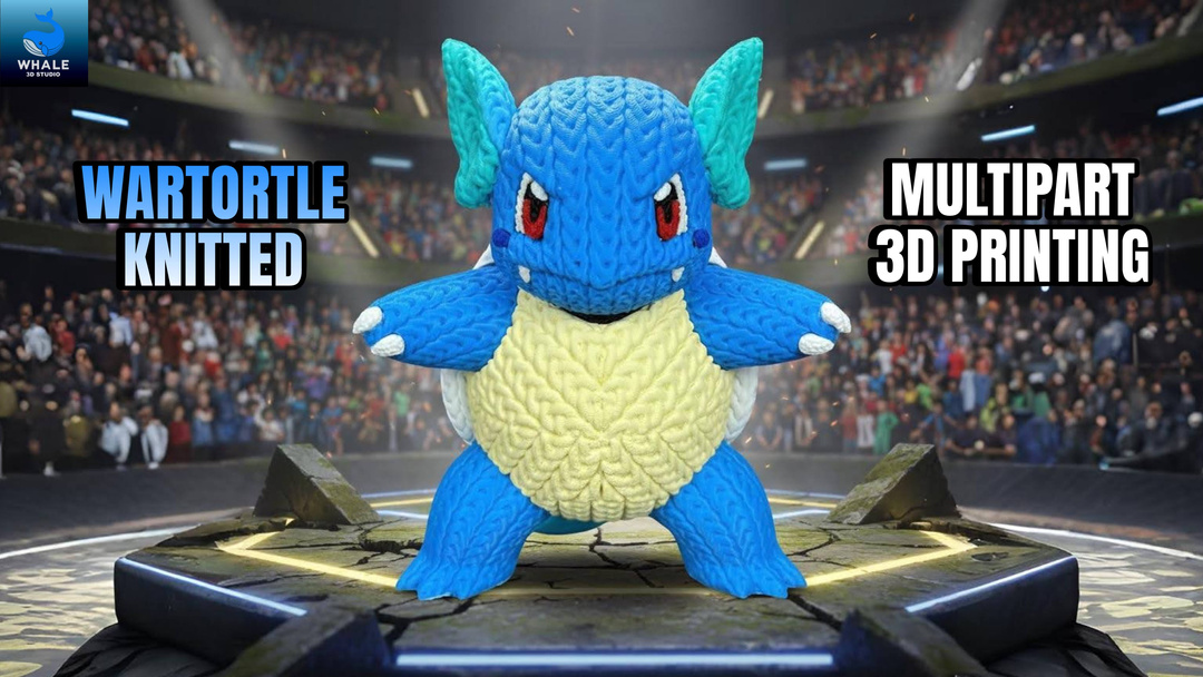 Pokemon Wartortle - Knitted - Crochet - Multipart