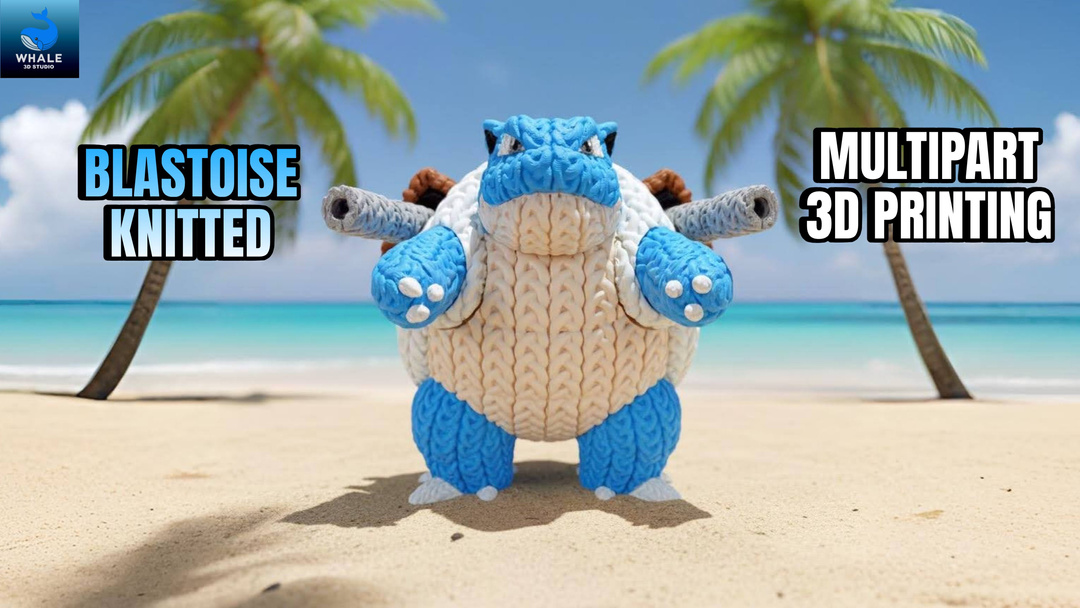 Blastoise - Knitted - Crochet - Multipart