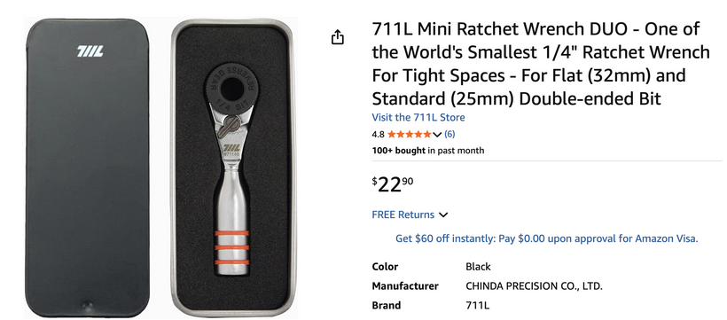 711L Mini Ratchet Wrench DUO & TG compatibility | Patreon