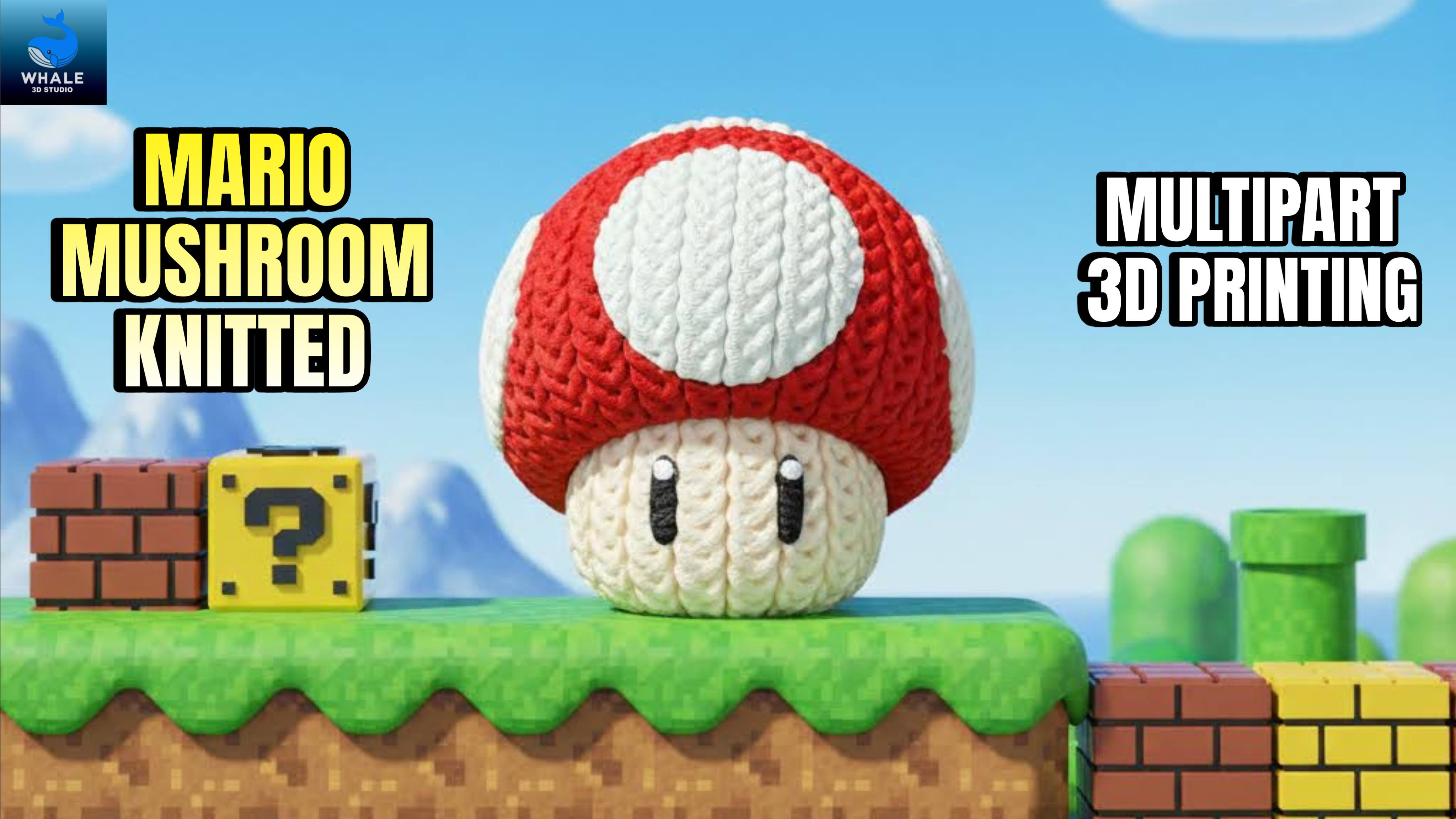 Mario Mushroom - Knitted - Crochet - Multipart